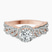 Pre-Designed 14kt Rose Gold Imperiella Halo Celtic Knot Lab Diamond Ring
