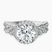 Imperiella Halo Celtic Knot Lab Diamond Engagement Ring in Platinum