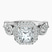 Prestigia Criss Cross Halo Lab Diamond Engagement Ring in Platinum
