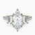 Pre-Designed 18ct Yellow Gold Lavinia Three Stone Trapezoid Lab Diamond Ring