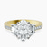 Daria Trapezoid Three Stone Lab Diamond Engagement Ring in 10kt Yellow Gold