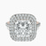 Arya Double Halo Lab Diamond Engagement Ring in 18kt Rose Gold
