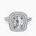 Arya Double Halo Lab Diamond Engagement Ring in 10kt White Gold
