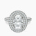 Arya Double Halo Lab Diamond Engagement Ring in 10kt White Gold