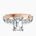Pre-Designed 14kt Rose Gold Enchanted Bliss Side Stone Lab Diamond Ring