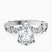 Pre-Designed 10kt White Gold Enchanted Bliss Side Stone Lab Diamond Ring