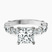 Pre-Designed Platinum Enchanted Bliss Side Stone Lab Diamond Ring