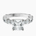 Pre-Designed 10kt White Gold Enchanted Bliss Side Stone Lab Diamond Ring