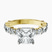 Pre-Designed 14kt Yellow Gold Enchanted Bliss Side Stone Lab Diamond Ring