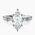 Pre-Designed Platinum Opalina Charm Side Stone Lab Diamond Ring
