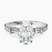 Pre-Designed Platinum Opalina Charm Side Stone Lab Diamond Ring