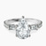 Pre-Designed 14kt White Gold Opalina Charm Side Stone Lab Diamond Ring