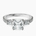 Pre-Designed Platinum Opalina Charm Side Stone Lab Diamond Ring