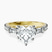Pre-Designed 10kt Yellow Gold Opalina Charm Side Stone Lab Diamond Ring