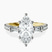 Pre-Designed 14kt Yellow Gold Opalina Charm Side Stone Lab Diamond Ring