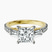 Pre-Designed 10kt Yellow Gold Opalina Charm Side Stone Lab Diamond Ring