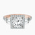 Pre-Designed 9ct Rose Gold Liora Cascade Halo Lab Diamond Ring