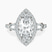 Pre-Designed 18ct Rose Gold Liora Cascade Halo Lab Diamond Ring