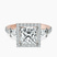 Pre-Designed 18ct Rose Gold Liora Cascade Halo Lab Diamond Ring
