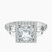 Pre-Designed Platinum Liora Cascade Halo Lab Diamond Ring