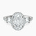 Pre-Designed Platinum Liora Cascade Halo Lab Diamond Ring