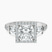 Pre-Designed 14kt White Gold Liora Cascade Halo Lab Diamond Ring