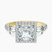 Pre-Designed 10kt Yellow Gold Liora Cascade Halo Lab Diamond Ring