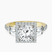 Pre-Designed 10kt Yellow Gold Liora Cascade Halo Lab Diamond Ring