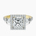 Pre-Designed 14kt Yellow Gold Liora Cascade Halo Lab Diamond Ring