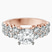 Twilight Side Round Lab Diamond Engagement Ring in 10kt Rose Gold
