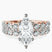 Twilight Side Round Lab Diamond Engagement Ring in 9ct Rose Gold