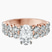 Pre-Designed 18kt Rose Gold Twilight Side Round Lab Diamond Ring