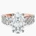Pre-Designed 10kt Rose Gold Twilight Side Round Lab Diamond Ring