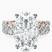 Pre-Designed 14kt Rose Gold Twilight Side Round Lab Diamond Ring