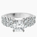 Twilight Side Round Lab Diamond Engagement Ring in Platinum