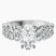 Twilight Side Round Lab Diamond Engagement Ring in Platinum