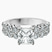 Twilight Side Round Lab Diamond Engagement Ring in 14ct White Gold