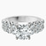 Twilight Side Round Lab Diamond Engagement Ring in Platinum