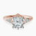 Celestial Splendor Lab Diamond Engagement Ring in 9ct Rose Gold