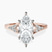 Celestial Splendor Lab Diamond Engagement Ring in 9ct Rose Gold