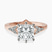 Celestial Splendor Lab Diamond Engagement Ring in 9ct Rose Gold