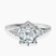 Celestial Splendor Lab Diamond Engagement Ring in 9ct White Gold