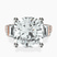 Pre-Designed 14kt Rose Gold Astrid Three Stone Trapezoid Lab Diamond Ring
