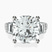 Pre-Designed 14kt White Gold Astrid Three Stone Trapezoid Lab Diamond Ring