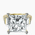 Pre-Designed 14kt Yellow Gold Astrid Three Stone Trapezoid Lab Diamond Ring