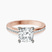 Lucent Side Channel Set Lab Diamond Engagement Ring in 9ct Rose Gold