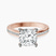 Pre-Designed 14kt Rose Gold Lucent Side Channel Set Lab Diamond Ring