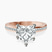 Lucent Side Channel Set Lab Diamond Engagement Ring in 9ct Rose Gold