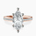 Lucent Side Channel Set Lab Diamond Engagement Ring in 9ct Rose Gold