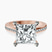 Pre-Designed 10kt Rose Gold Lucent Side Channel Set Lab Diamond Ring